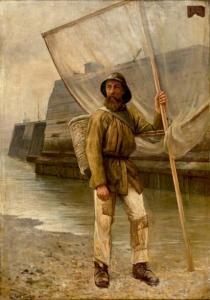 GUILLOT Gabriel Paul 1850-1914,Le pêcheur de crevettes,1888,Beaussant-Lefèvre FR 2017-12-20