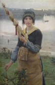 GUILLOU Alfred 1844-1926,Fisher girl,Nagel DE 2013-02-20
