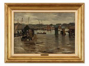 GUILLOU Alfred 1844-1926,Harbor Of Corncarneau,Auctionata DE 2015-05-18