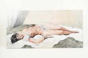 GUINEGAULT Georges Pierre 1893-1982,Femme nue allongée,Sadde FR 2024-02-10