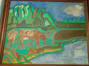 GUINNESS HUGO 1959,Landscape with cattle,Lacy Scott & Knight GB 2018-02-03