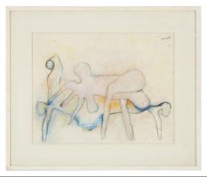 GUINOTTE Lucien 1925-1989,Composition abstraite,1976,Tradart Deauville FR 2021-03-28