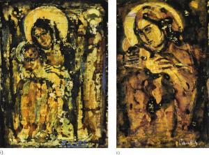 GUIRAGOSSIAN Paul,LEBANESE I) MADONNA AND CHILD I II)MADONNA AND CHI,1960,Sotheby's 2018-04-24