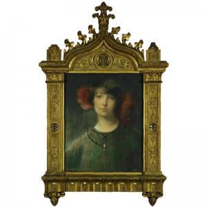 GUIRAND DE SCEVOLA Lucien Victor 1871-1950,A SYMBOLIST PORTRAIT OF A WOMAN,1901,Sotheby's 2005-10-25