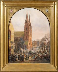GUISE Konstantin 1811-1858,Der Bildersturm am Basler Münster vo,1850,Beurret Bailly Widmer Auctions 2024-03-20
