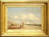 GULAGER Charles 1826-1889,A Beach Conversation,Clars Auction Gallery US 2011-01-09