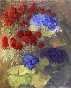GULDBRANDSEN Laura Buschard 1866-1929,a still life of flowers,Charterhouse GB 2007-04-20
