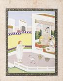 GULER SCHOOL,A young Sikh prince seated on a balcony receiving ,1820,Bonhams GB 2015-04-21