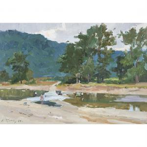 GULIAEV Alexander 1917-1995,Hot Spring Across River,Clars Auction Gallery US 2022-12-18