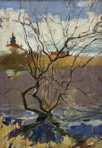 GULIAEV Alexander 1917-1995,Tree Scene with Russian Church,David Duggleby Limited GB 2022-02-19