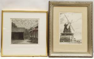 GULLBY Folke 1912-1982,Summer Night on Our Farm; Sandviks Mill Öla,1952-1975,David Duggleby Limited 2021-07-24