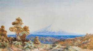 GULLY John 1819-1888,Mount Egmont,1868,Webb's NZ 2024-03-12