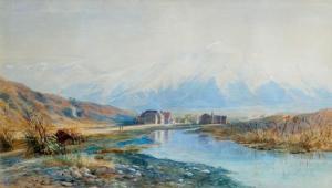 GULLY John 1819-1888,Mount Fyffe from Kaikoura,1885,Webb's NZ 2024-03-12