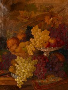 GUMMERY Henry,A still life of abundant fruit, with grapes and vi,1902,John Nicholson 2021-03-24