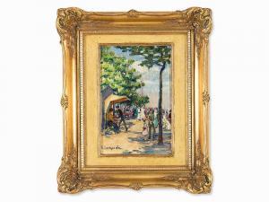 GUMPERTZ Clara 1863-1930,Lively Scene in a Park,1910,Auctionata DE 2014-12-03