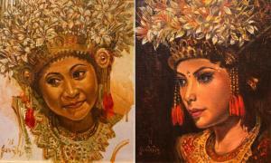 GUNAWAN Hanjaya 1954,Wajah Penari (Dancer's Face),Sidharta ID 2022-05-28