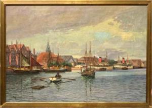 GUNDORFF Georg 1876,Hafen in Kopenhagen,Reiner Dannenberg DE 2018-03-16