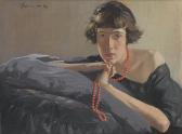 GUNN Herbert James 1893-1964,Portrait of Gwen (the artist's first wife),1943,Sotheby's GB 2007-11-08