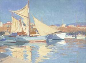 GUNN Herbert James 1893-1964,The harbour at Cannes,Christie's GB 2005-06-16