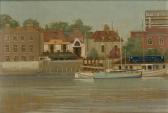 GUNN Paul 1934,The Dove, Hammersmith Pier,1974,Rosebery's GB 2022-05-25