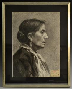 GUNNISS A 1900,Portrait of a Romany Lady,5082,Bamfords Auctioneers and Valuers GB 2016-10-26