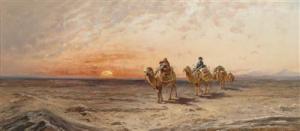 GUNOLD Rudolf,Caravans in the Desert,Palais Dorotheum AT 2011-04-28