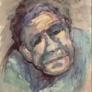 GUNTHER BUCHHEIM Lothar,Porträt eines Mannes in impressionistischer Manier,1974,Heickmann 2013-12-07