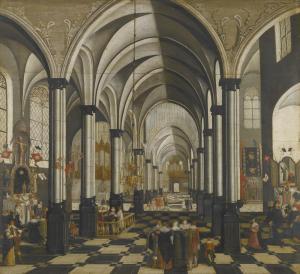 GUNTHER GHERING Anton 1620-1668,THE INTERIOR OF A CHURCH,1634,Sotheby's GB 2015-07-09