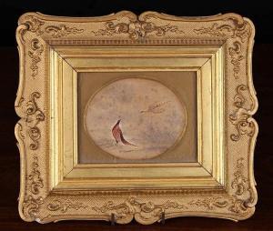 GUNTON W 1800-1800,Cock & Hen Pheasant in landscape,Wilkinson's Auctioneers GB 2015-04-26