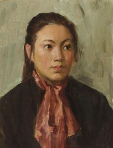 GUOSHU LIU 1919,Portrait,1988,Christie's GB 2013-05-26