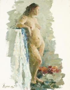 gurin vasili i 1939,Standing female nude,David Lay GB 2018-07-26