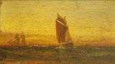 GURLITT Cornelius,Segelschiffe auf hoher See in der Abendröte,1871,Reiner Dannenberg 2008-04-04