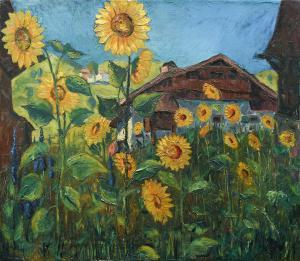 GURSCHNER Herbert 1901-1975,Sunflowers,Woolley & Wallis GB 2023-12-13