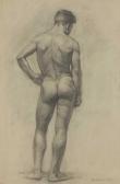 GUSEV Yuri 1928-2012,Standing male nude,1954,Sworders GB 2020-10-20