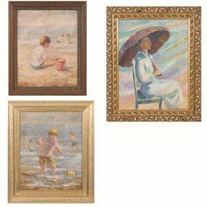 GUSSONI R,Two Works Depicting Seascapes with Figures,Gray's Auctioneers US 2017-04-12