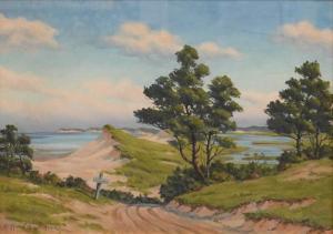 GUSTAFSON CLIFFORD 1931-2008,Coastal Landscape with Dunes,Weschler's US 2023-08-23