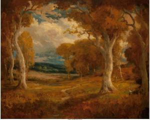 GUSTAVSON Herman, Henry 1864-1912,Autumn Trees,1967,Heritage US 2017-06-10