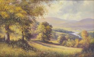 GUSTIN Paul Morgan 1886,River Landscape,Duggleby Stephenson (of York) UK 2019-11-15