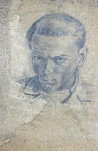 GUSTINS zigurds 1919-1950,Self-portrait,Antonija LV 2016-11-06