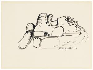 GUSTON Philip 1913-1980,Boots,1970,Christie's GB 2018-11-16