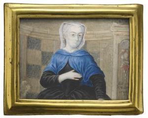 GUTE F.W 1700-1700,Portrait einer Dame,1743,Nagel DE 2014-10-08