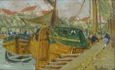 GUTHRIE James 1859-1930,Fishing boats in harbour,Golding Young & Co. GB 2019-11-27