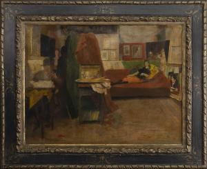 GUTHRIE James 1859-1930,INTERIOR OF AN ARTIST'S STUDIO,McTear's GB 2022-10-12