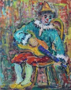 GUTMAN Nathan 1898-1978,Pierrot grający na gitarze,Rempex PL 2023-05-24