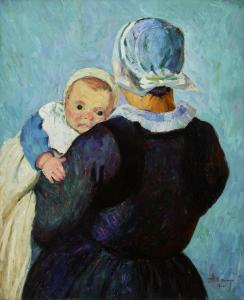 GUTMANN Bernhard 1869-1936,Breton Mother and Child,1910,Bonhams GB 2020-11-24