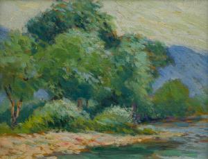 GUTMANN Bernhard 1869-1936,Keene Valley, NY landscape,John Moran Auctioneers US 2019-01-13