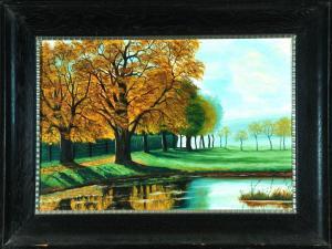 GUTTICHES P 1900-1900,Herbstliche Bäume am See,Allgauer DE 2016-01-15