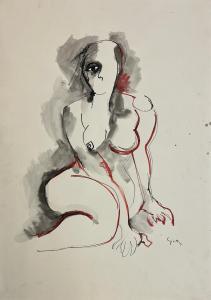 Guttuso Renato 1911-1987,Nudo,1973,Felima Art Casa d'Aste IT 2024-03-23