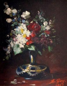 GUY Amy L 1800-1800,Vase de fleurs,1889,Osenat FR 2020-07-26