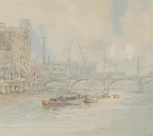 GUY Edna W 1897-1969,River life on the Thames,Bonhams GB 2004-06-22